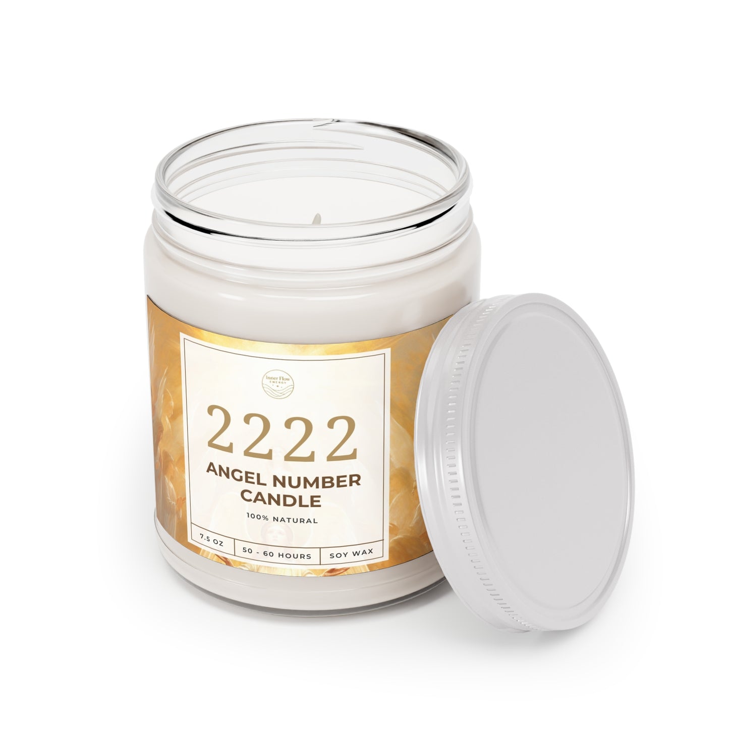 2222 Angel Number Blessing Candle