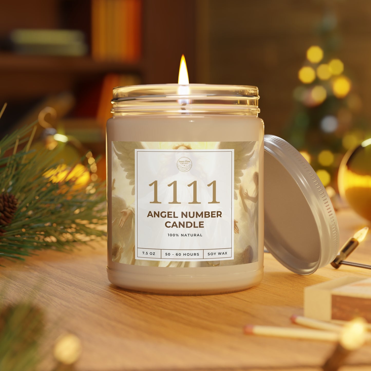 1111 Angel Number Blessing Candle